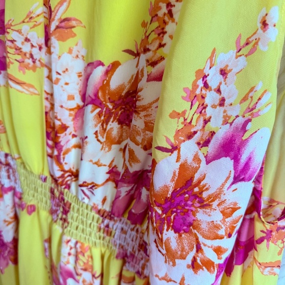 Ashley Stewart Floral Flowy Long Sleeve Dress SZ 14/16 - Picture 4 of 7